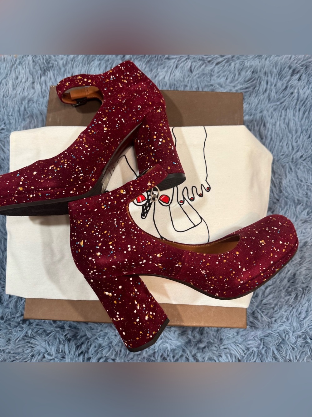 NIB Chie Mihara Liuma Suede Platform Heels In Size 39